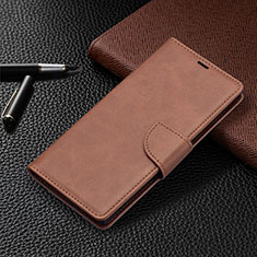 Funda de Cuero Cartera con Soporte Carcasa B14F para Samsung Galaxy S22 Ultra 5G Marron