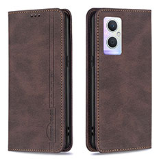 Funda de Cuero Cartera con Soporte Carcasa B15F para OnePlus Nord N20 5G Marron