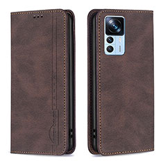 Funda de Cuero Cartera con Soporte Carcasa B15F para Xiaomi Mi 12T 5G Marron