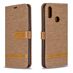 Funda de Cuero Cartera con Soporte Carcasa B16F para Samsung Galaxy M01s Oro