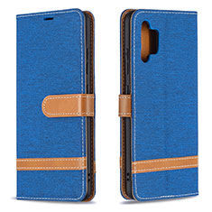 Funda de Cuero Cartera con Soporte Carcasa B16F para Samsung Galaxy M32 5G Azul