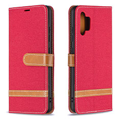 Funda de Cuero Cartera con Soporte Carcasa B16F para Samsung Galaxy M32 5G Rojo