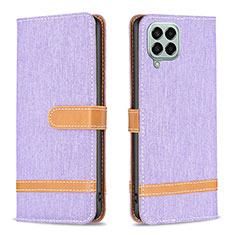 Funda de Cuero Cartera con Soporte Carcasa B16F para Samsung Galaxy M33 5G Purpura Claro