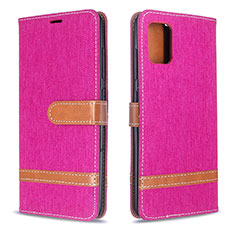 Funda de Cuero Cartera con Soporte Carcasa B16F para Samsung Galaxy M40S Rosa Roja