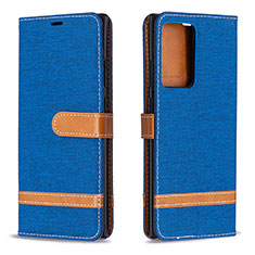 Funda de Cuero Cartera con Soporte Carcasa B16F para Samsung Galaxy Note 20 Ultra 5G Azul