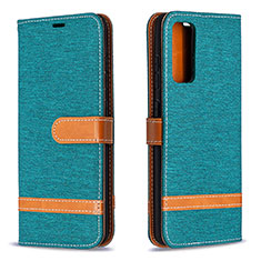 Funda de Cuero Cartera con Soporte Carcasa B16F para Samsung Galaxy S20 FE 5G Verde