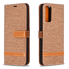 Funda de Cuero Cartera con Soporte Carcasa B16F para Samsung Galaxy S20 Lite 5G Oro