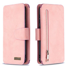 Funda de Cuero Cartera con Soporte Carcasa B18F para Samsung Galaxy M10S Oro Rosa