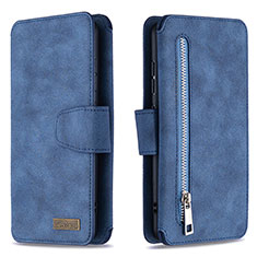 Funda de Cuero Cartera con Soporte Carcasa B18F para Samsung Galaxy M40S Azul