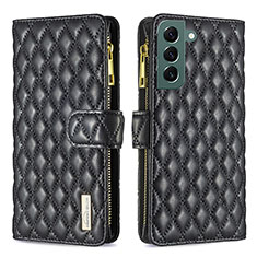 Funda de Cuero Cartera con Soporte Carcasa BF1 para Samsung Galaxy S22 5G Negro