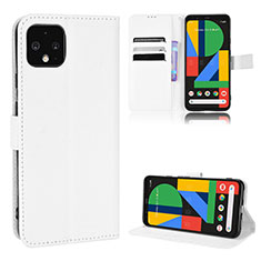 Funda de Cuero Cartera con Soporte Carcasa BY1 para Google Pixel 4 XL Blanco