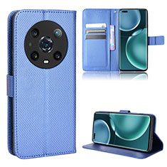 Funda de Cuero Cartera con Soporte Carcasa BY1 para Huawei Honor Magic4 Pro 5G Azul