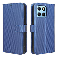 Funda de Cuero Cartera con Soporte Carcasa BY1 para Huawei Honor X6 5G Azul