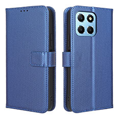 Funda de Cuero Cartera con Soporte Carcasa BY1 para Huawei Honor X8a 5G Azul