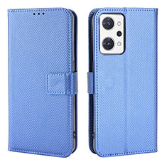 Funda de Cuero Cartera con Soporte Carcasa BY1 para Oppo Reno7 A Azul