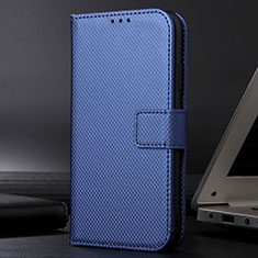 Funda de Cuero Cartera con Soporte Carcasa BY1 para Samsung Galaxy S22 5G Azul