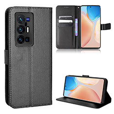 Funda de Cuero Cartera con Soporte Carcasa BY1 para Vivo X70 Pro+ Plus 5G Negro