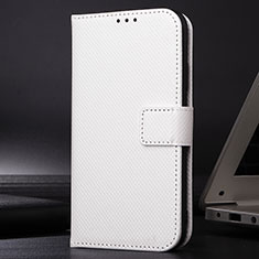 Funda de Cuero Cartera con Soporte Carcasa BY1 para Xiaomi Mi 10i 5G Blanco