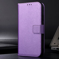 Funda de Cuero Cartera con Soporte Carcasa BY1 para Xiaomi Mi Note 10 Lite Morado