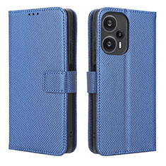 Funda de Cuero Cartera con Soporte Carcasa BY1 para Xiaomi Poco F5 5G Azul