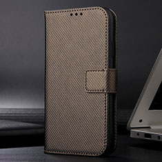 Funda de Cuero Cartera con Soporte Carcasa BY1 para Xiaomi Redmi Note 10 4G Marron