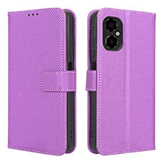 Funda de Cuero Cartera con Soporte Carcasa BY1 para Xiaomi Redmi Note 11R 5G Morado