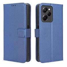 Funda de Cuero Cartera con Soporte Carcasa BY1 para Xiaomi Redmi Note 12 Pro Speed 5G Azul