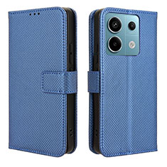 Funda de Cuero Cartera con Soporte Carcasa BY1 para Xiaomi Redmi Note 13 Pro 5G Azul