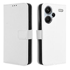 Funda de Cuero Cartera con Soporte Carcasa BY1 para Xiaomi Redmi Note 13 Pro+ Plus 5G Blanco
