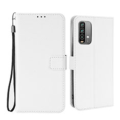Funda de Cuero Cartera con Soporte Carcasa BY1 para Xiaomi Redmi Note 9 4G Blanco