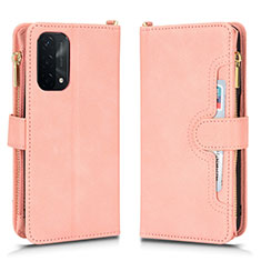 Funda de Cuero Cartera con Soporte Carcasa BY2 para OnePlus Nord N200 5G Oro Rosa