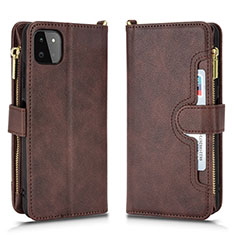 Funda de Cuero Cartera con Soporte Carcasa BY2 para Samsung Galaxy F42 5G Marron