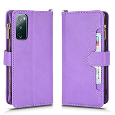 Funda de Cuero Cartera con Soporte Carcasa BY2 para Samsung Galaxy S20 FE (2022) 5G Morado