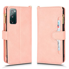 Funda de Cuero Cartera con Soporte Carcasa BY2 para Samsung Galaxy S20 FE 5G Oro Rosa