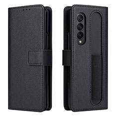 Funda de Cuero Cartera con Soporte Carcasa BY2 para Samsung Galaxy Z Fold4 5G Negro