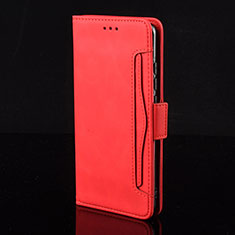 Funda de Cuero Cartera con Soporte Carcasa BY2 para Xiaomi Mi 10i 5G Rojo