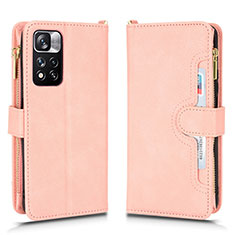 Funda de Cuero Cartera con Soporte Carcasa BY2 para Xiaomi Mi 11i 5G (2022) Oro Rosa