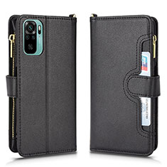 Funda de Cuero Cartera con Soporte Carcasa BY2 para Xiaomi Poco M5S Negro