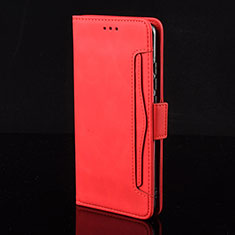 Funda de Cuero Cartera con Soporte Carcasa BY2 para Xiaomi Redmi Note 9 Rojo