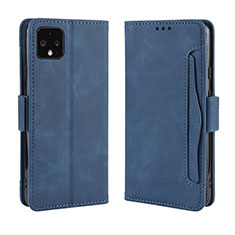 Funda de Cuero Cartera con Soporte Carcasa BY3 para Google Pixel 4 Azul