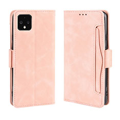 Funda de Cuero Cartera con Soporte Carcasa BY3 para Google Pixel 4 Rosa