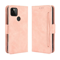 Funda de Cuero Cartera con Soporte Carcasa BY3 para Google Pixel 5 XL 5G Rosa