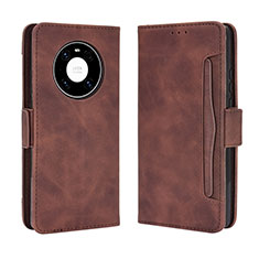 Funda de Cuero Cartera con Soporte Carcasa BY3 para Huawei Mate 40 Marron