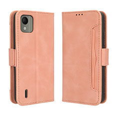 Funda de Cuero Cartera con Soporte Carcasa BY3 para Nokia C110 Rosa