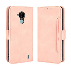 Funda de Cuero Cartera con Soporte Carcasa BY3 para Nokia C30 Rosa