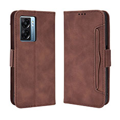 Funda de Cuero Cartera con Soporte Carcasa BY3 para OnePlus Nord N300 5G Marron