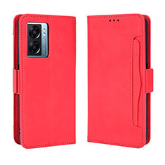 Funda de Cuero Cartera con Soporte Carcasa BY3 para OnePlus Nord N300 5G Rojo