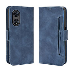 Funda de Cuero Cartera con Soporte Carcasa BY3 para Oppo A1 Pro 5G Azul