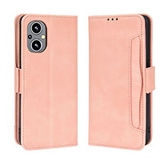 Funda de Cuero Cartera con Soporte Carcasa BY3 para Oppo Reno7 Lite 5G Rosa