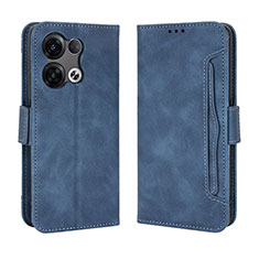 Funda de Cuero Cartera con Soporte Carcasa BY3 para Oppo Reno9 Pro+ Plus 5G Azul